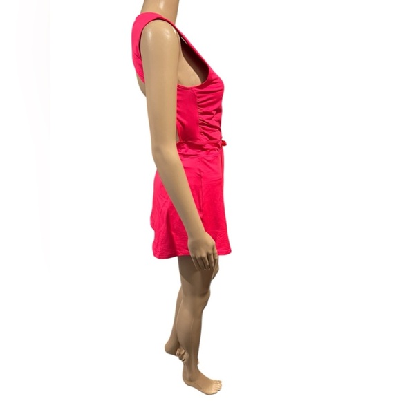 FREE PEOPLE FP MOVEMENT EASY DOES IT DRESS Waistband Malibu Pink Open Back Small - Picture 5 of 16